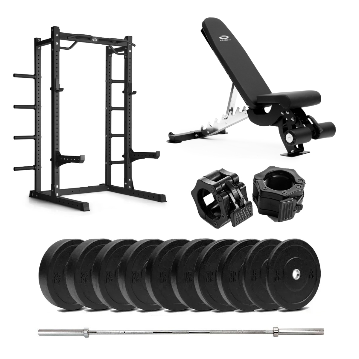 HR 500 Half Rack Bumper med bænk  -  110 kg